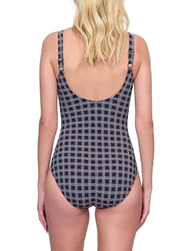 Gottex Swimwear Women's Golden Chic One-Piece Swimsuit - Black Cream - Size 12 | Thumbnail 3 Gottex Swimwear Women's Golden Chic One-Piece Swimsuit - Black Cream - Size 12 | Thumbnail 3