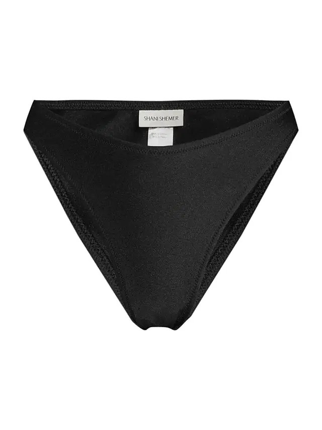 Shani Shemer Women's Alma High-Cut Bikini Bottom - Black