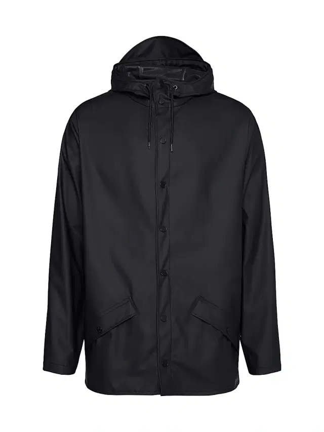 Rains Men's Waterproof Rain Jacket - Black