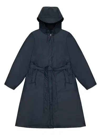 Rains Women's A-Line Longer W Jacket - Navy | Thumbnail 1