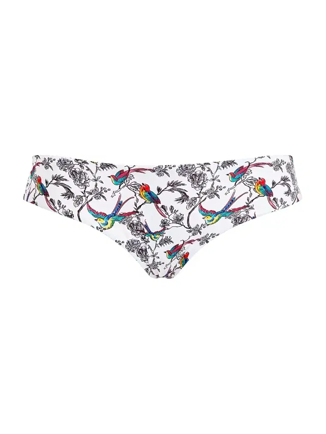 Vilebrequin Women's Rainbow Birds Bikini Bottom - Blanc