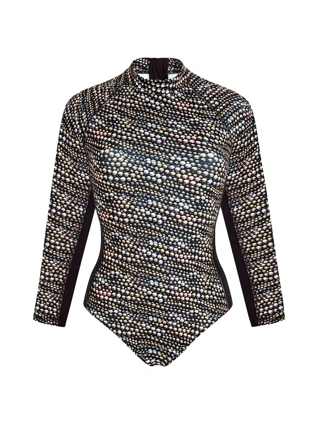 Vilebrequin Women's Pearl Long-Sleeve Rashguard - Black Noir