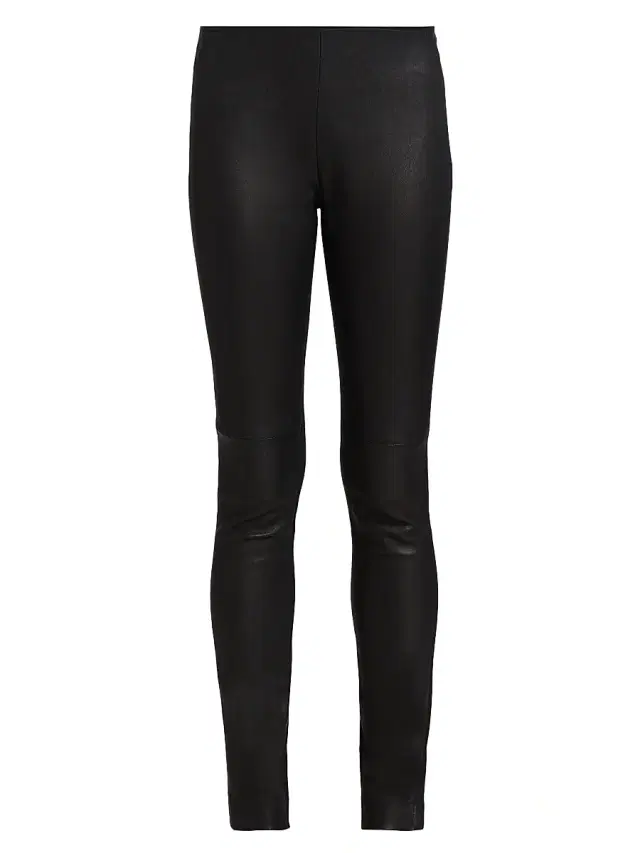 Akris punto Women's Fancy Leather Pants - Black