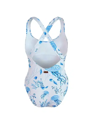 Vilebrequin Women's Seashell Print Crossed Back One-Piece Swimsuit | Thumbnail 2 Vilebrequin Women's Seashell Print Crossed Back One-Piece Swimsuit | Thumbnail 2