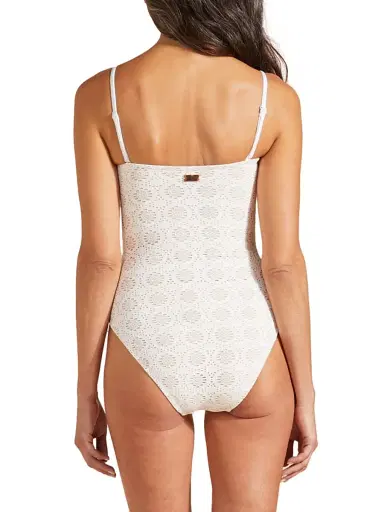 Vilebrequin Women's Broderie Anglaise One-Piece Swimsuit - Off White | Thumbnail 4 Vilebrequin Women's Broderie Anglaise One-Piece Swimsuit - Off White | Thumbnail 4