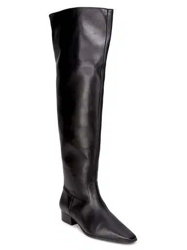 Schutz Women's Helena Over-The-Knee Leather Boots - Black | Thumbnail 2