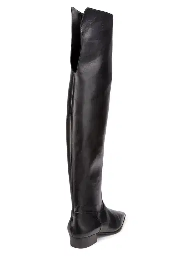 Schutz Women's Helena Over-The-Knee Leather Boots - Black | Thumbnail 3