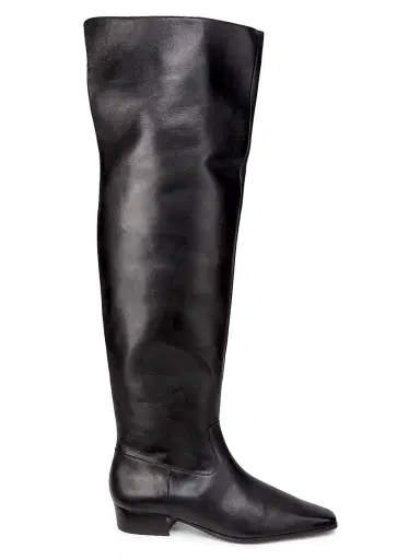 Schutz Women's Helena Over-The-Knee Leather Boots - Black | Thumbnail 1