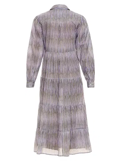 THE LAZY POET Women's Blue Serenity Kaia Seagrass & Waves Midi-Dress | Thumbnail 2 THE LAZY POET Women's Blue Serenity Kaia Seagrass & Waves Midi-Dress | Thumbnail 2