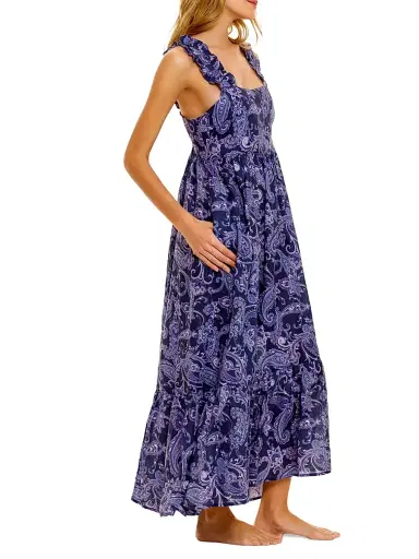 THE LAZY POET Women's Summer Soirée Mika Syrus Linen Maxi Dress | Thumbnail 2 THE LAZY POET Women's Summer Soirée Mika Syrus Linen Maxi Dress | Thumbnail 2