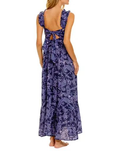 THE LAZY POET Women's Summer Soirée Mika Syrus Linen Maxi Dress | Thumbnail 3 THE LAZY POET Women's Summer Soirée Mika Syrus Linen Maxi Dress | Thumbnail 3