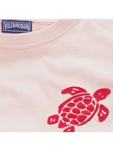 Vilebrequin Little Boy's & Boy's Turtle Chain Embroidered T-Shirt - Peony Red - Size 2 | Thumbnail 4 Vilebrequin Little Boy's & Boy's Turtle Chain Embroidered T-Shirt - Peony Red - Size 2 | Thumbnail 4