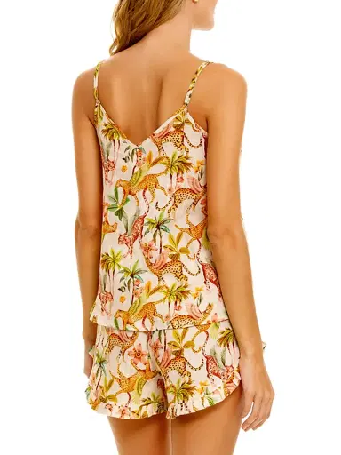 THE LAZY POET Women's Summer Soirée Rosie 2-Piece Linen Pajama Set | Thumbnail 4 THE LAZY POET Women's Summer Soirée Rosie 2-Piece Linen Pajama Set | Thumbnail 4