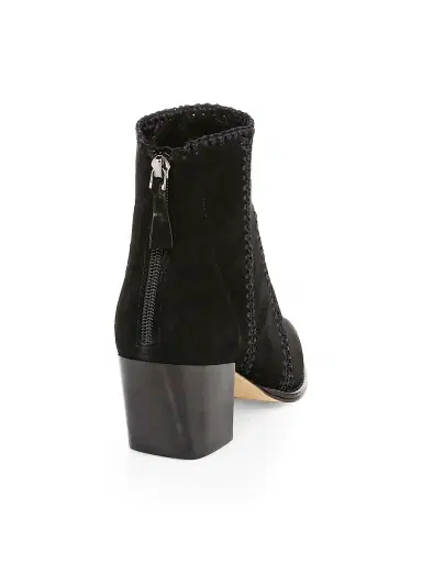 Alexandre Birman Women's Benta Embroidered Suede Ankle Boots - Black | Thumbnail 3