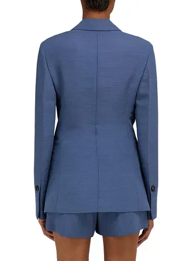 FERRAGAMO Women's Faille Single-Breasted Blazer - Graphite | Thumbnail 4 FERRAGAMO Women's Faille Single-Breasted Blazer - Graphite | Thumbnail 4