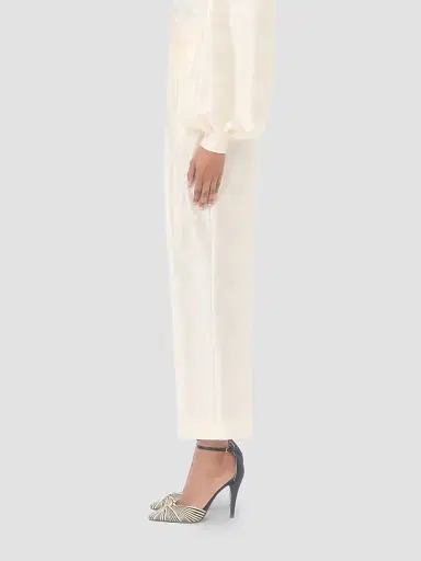 Valentino Garavani Women's Plus De Pois Striped Polka Dot Jacquard Trousers - | Thumbnail 3 Valentino Garavani Women's Plus De Pois Striped Polka Dot Jacquard Trousers - | Thumbnail 3