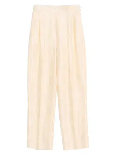 Valentino Garavani Women's Plus De Pois Striped Polka Dot Jacquard Trousers - | Thumbnail 1 Valentino Garavani Women's Plus De Pois Striped Polka Dot Jacquard Trousers - | Thumbnail 1
