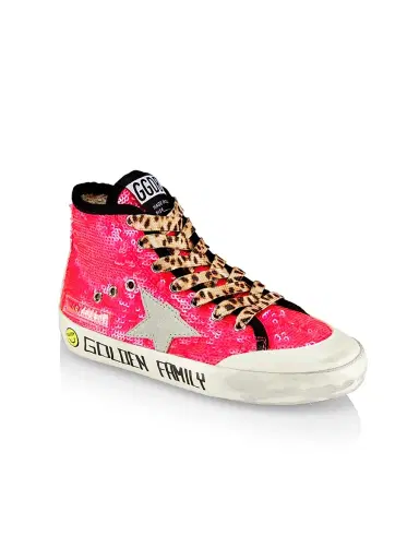 Golden Goose Girl's Baby Girl's, Little Girl's & Girl's Francy Penstar Sequin High-Top Sneakers | Thumbnail 1