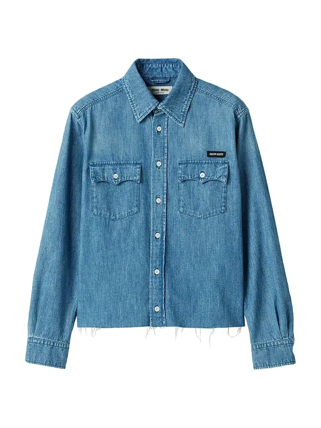 Miu Miu Women's Chambray Shirt - Blue