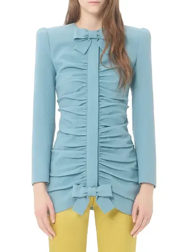 Valentino Garavani Women's Crispy Light Wool Jacket | Thumbnail 2
