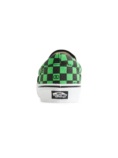 Valentino Garavani Men's and Vans Slip-On Sneakers with Checkerboard and Tropical Print - Black Red Green - Size 6 | Thumbnail 6 Valentino Garavani Men's and Vans Slip-On Sneakers with Checkerboard and Tropical Print - Black Red Green - Size 6 | Thumbnail 6