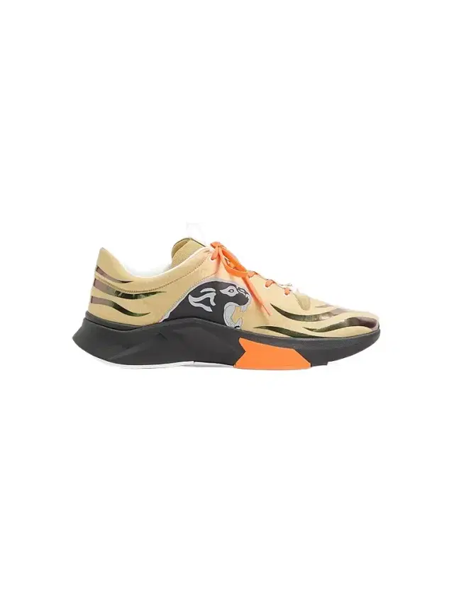 Valentino Garavani Men's Panther Blaze Low-Top Sneakers in Ripstop Fabric - Beige Black