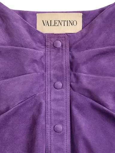Valentino Garavani Women's Suede Skirt - Purple - Size 4 | Thumbnail 5 Valentino Garavani Women's Suede Skirt - Purple - Size 4 | Thumbnail 5