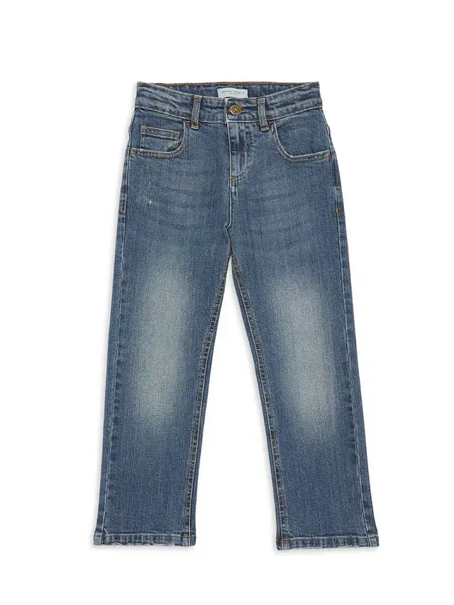 Golden Goose Little Boy's & Boy's Stone Washed Regular-Fit Jeans - Medium Blue