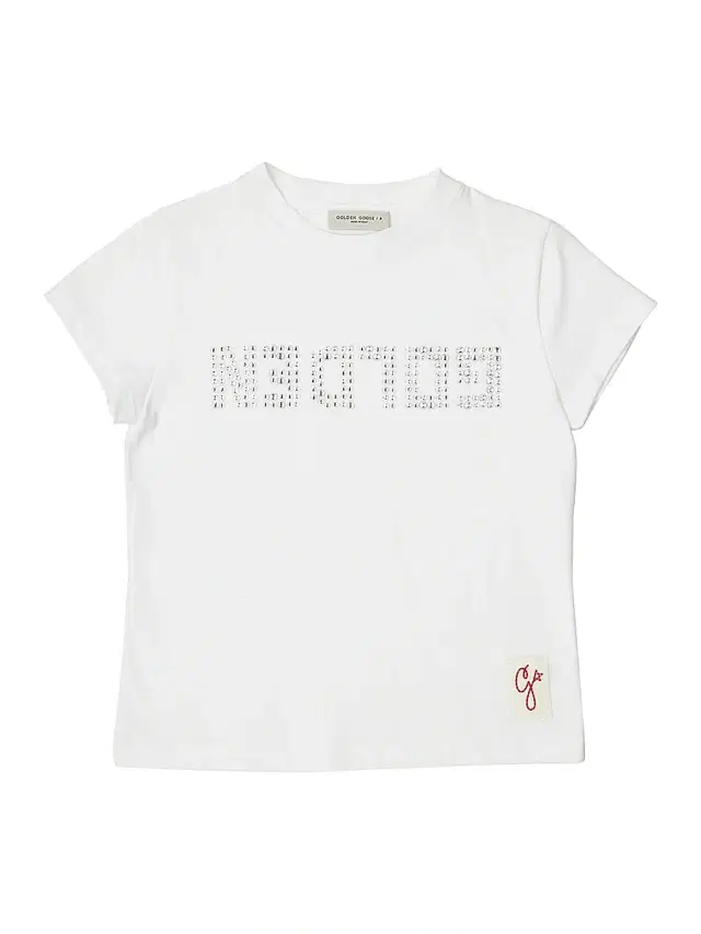 Golden Goose Little Girl's & Girl's Crystalized Logo T-Shirt - White