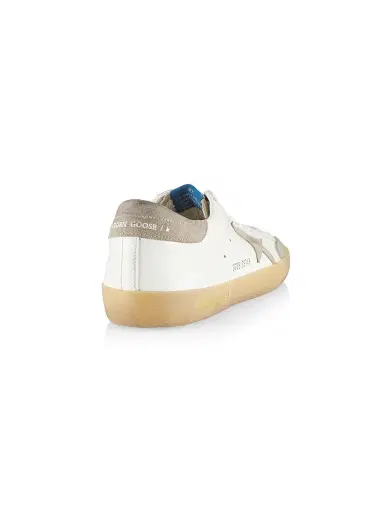 Golden Goose Men's Super-Star Penstar Leather Low-Top Sneakers - Milky Taupe | Thumbnail 3
