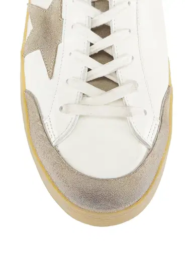 Golden Goose Men's Super-Star Penstar Leather Low-Top Sneakers - Milky Taupe | Thumbnail 4