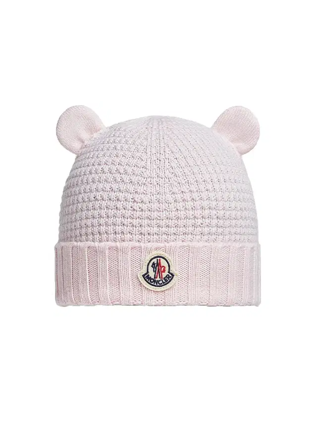 Moncler Men's Baby's Beanie Hat in Wool - Light Pink