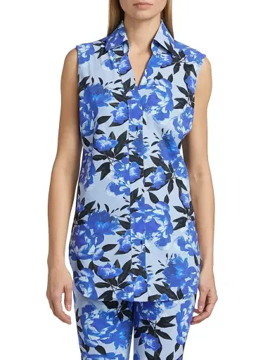 Chiara Boni La Petite Robe Women's Atena Printed Sleeveless Top | Thumbnail 3