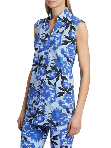 Chiara Boni La Petite Robe Women's Atena Printed Sleeveless Top | Thumbnail 4