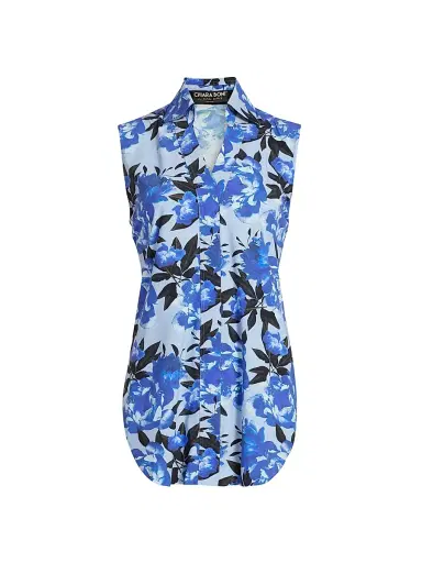Chiara Boni La Petite Robe Women's Atena Printed Sleeveless Top | Thumbnail 1