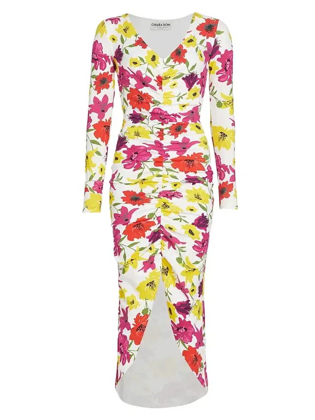 Chiara Boni La Petite Robe Women's Tatangela Floral Ruched Midi-Dress