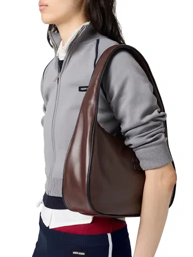 Miu Miu Women's Technical Yarn Zipper Cardigan - Grey | Thumbnail 3