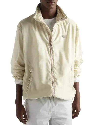 Prada Men's Re-Nylon Jacket - Beige Khaki - Size Medium | Thumbnail 2