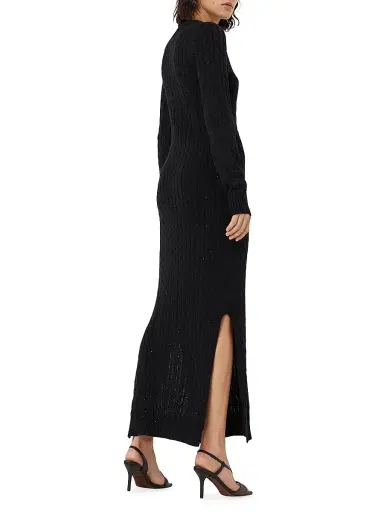 Brunello Cucinelli Women's Cotton Dazzling Cables Knit Dress | Thumbnail 3