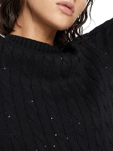 Brunello Cucinelli Women's Cotton Dazzling Cables Knit Dress | Thumbnail 4