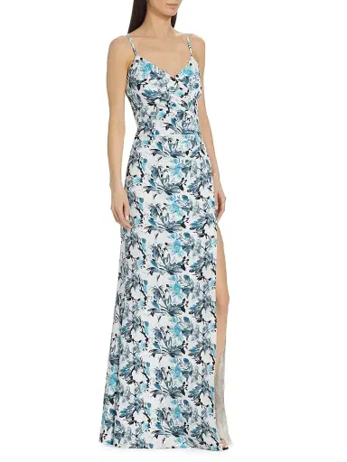 Chiara Boni La Petite Robe Women's Marga Gathered Floral Gown | Thumbnail 2