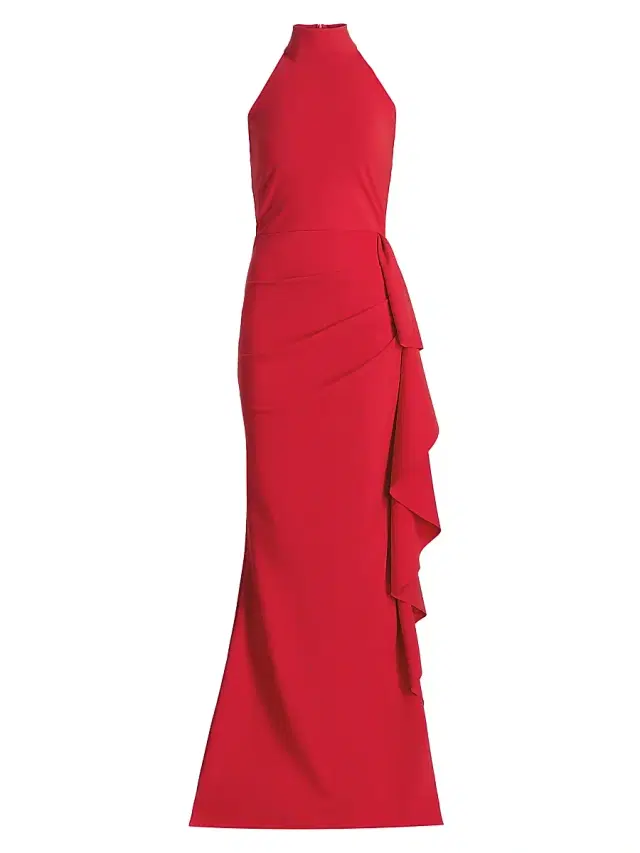 Chiara Boni La Petite Robe Women's Guzen Ruffle-Detail Sleeveless Gown