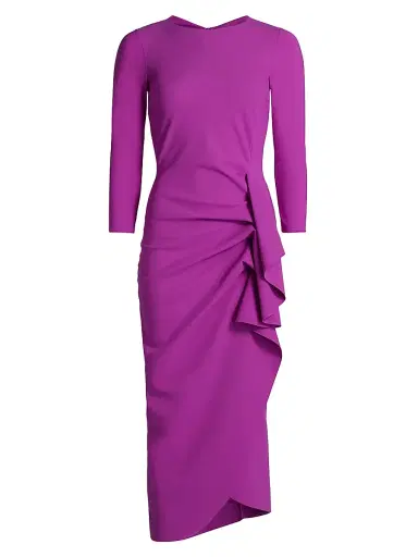 Chiara Boni La Petite Robe Women's Gathered Side Midi-Dress | Thumbnail 1 Chiara Boni La Petite Robe Women's Gathered Side Midi-Dress | Thumbnail 1