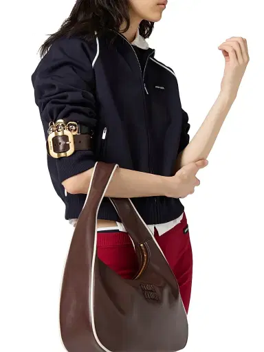 Miu Miu Women's Technical Yarn Zipper Cardigan | Thumbnail 4 Miu Miu Women's Technical Yarn Zipper Cardigan | Thumbnail 4