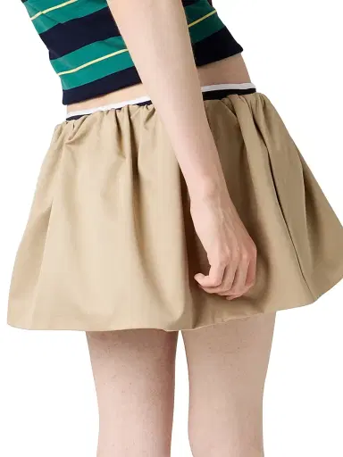 Miu Miu Women's Chino Miniskirt - Beige Khaki | Thumbnail 5