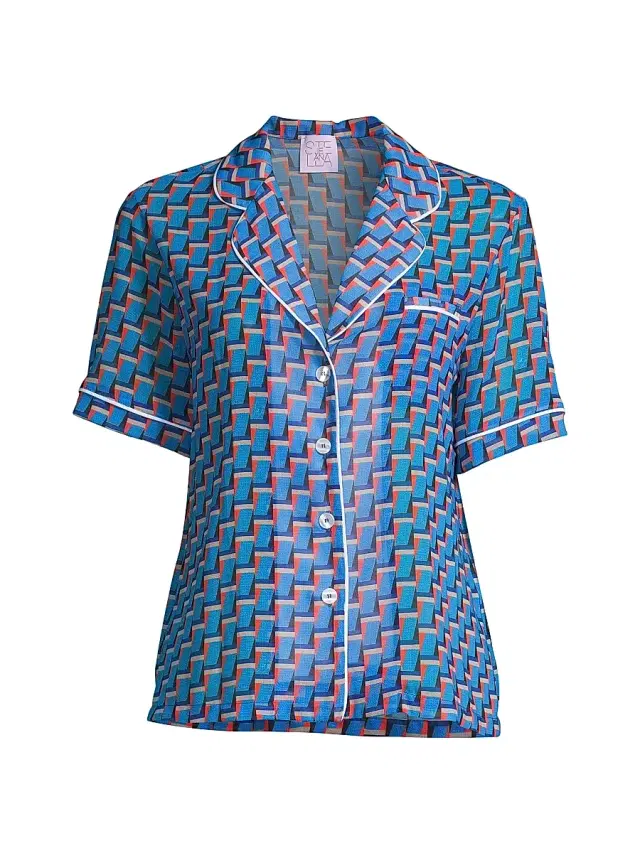 Stella Jean Women's Printed Short-Sleeve Shirt