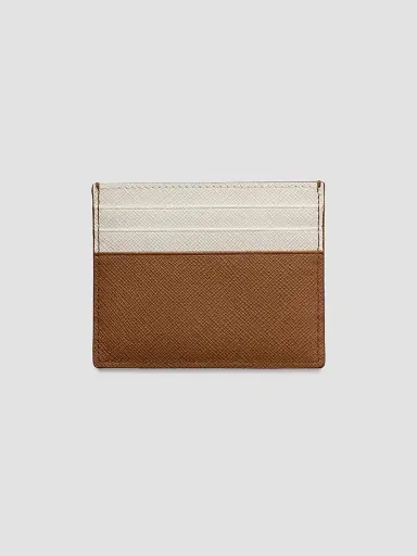 Prada Men's Saffiano Leather Card Holder | Thumbnail 2 Prada Men's Saffiano Leather Card Holder | Thumbnail 2