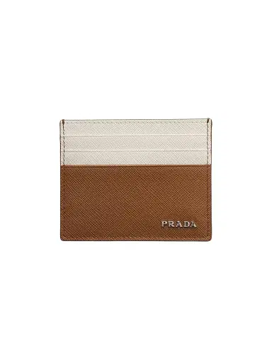 Prada Men's Saffiano Leather Card Holder | Thumbnail 1 Prada Men's Saffiano Leather Card Holder | Thumbnail 1