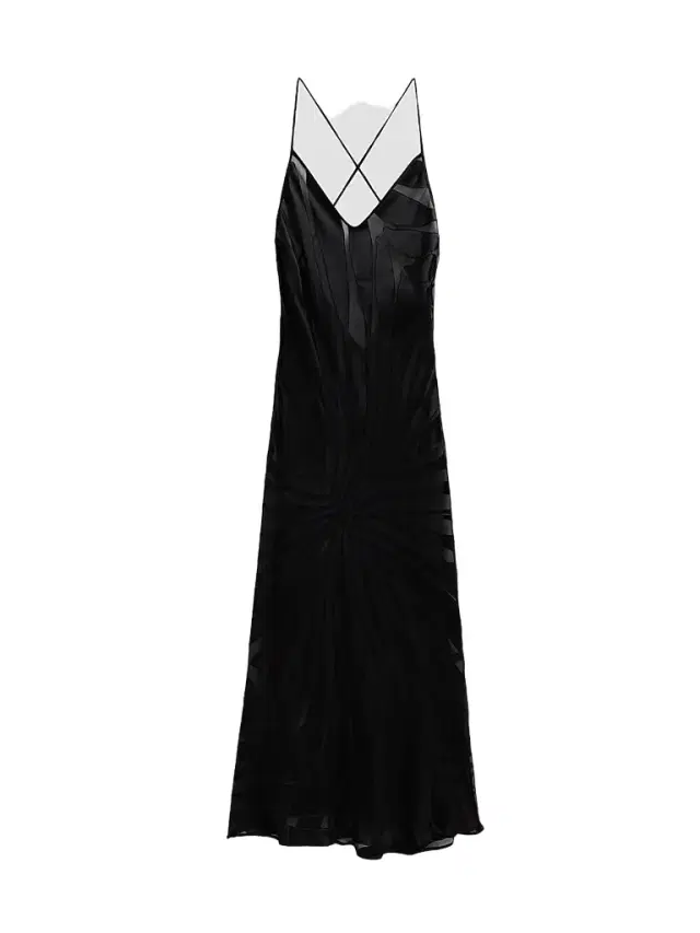 Roberto Cavalli Women's Burnout Stripe Midi Dress - Black