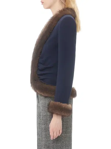 Valentino Garavani Women's Wool Crepe Jacket | Thumbnail 3 Valentino Garavani Women's Wool Crepe Jacket | Thumbnail 3